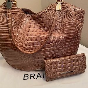 Brahmin Melbourne Bag and Checkbook Wallet
